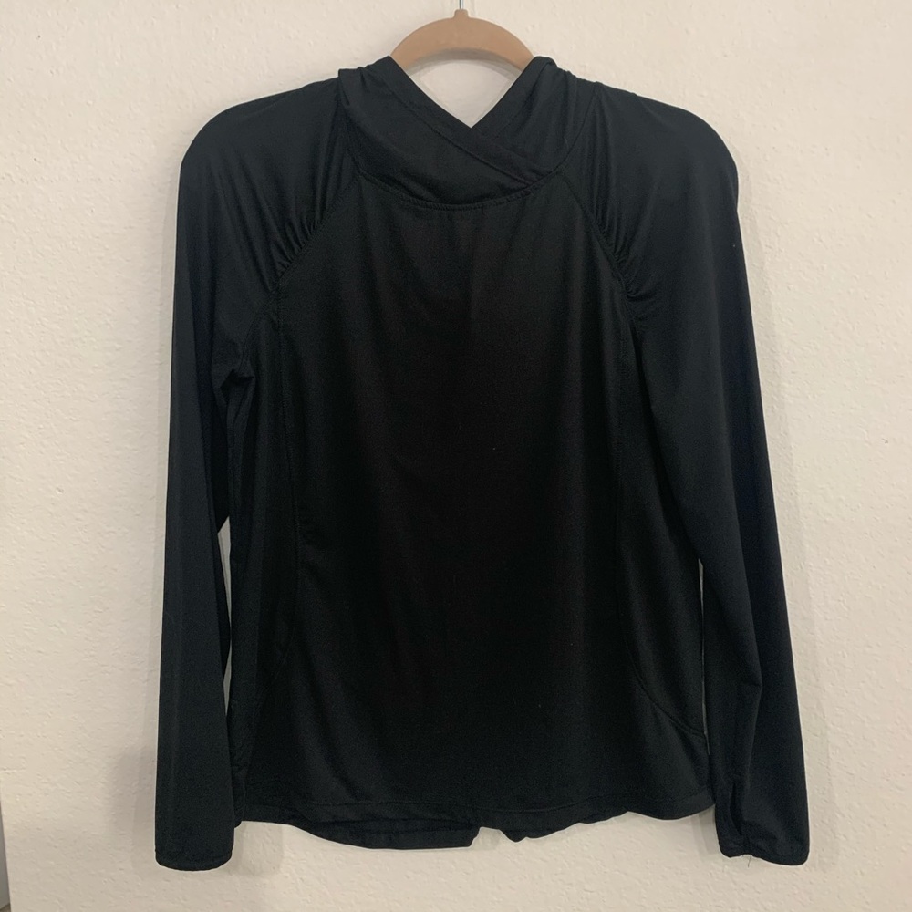 Danskin Now Drimore Black Long Sleeve Top Medium